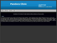 Tablet Screenshot of pandoraclinic.com